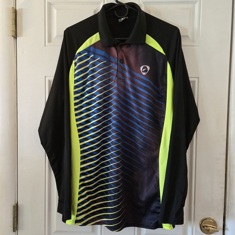 Sport Dri  Men’s Activewear Polo Shirt Long Sleeve Size US Large, Golf Outdoor